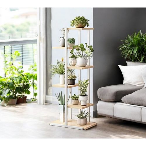 kwietnik, regał, stojak na kwiaty 113x60x20cm biało- brązowy sz16b na Arena.pl