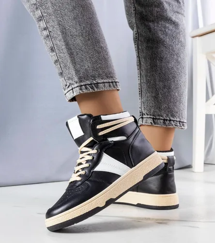 Czarne sneakersy za kostkę Robin 36 na Arena.pl