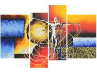 130CM 85 OBRAZ 4 ELEM TAŃCZĄCE POSTACIE ŚCIENNY