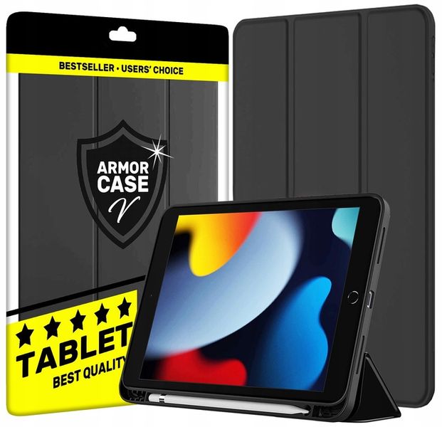 ETUI POKROWIEC DO APPLE IPAD 10.2 GEN 9 2021 CZARNY zdjęcie 1