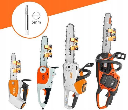 OSTRZAŁKA ŁAŃCUCHÓW PIŁY SPALINOWEJ PILARKI RĘCZNA + 4 OSTRZA OSEŁKI na Arena.pl