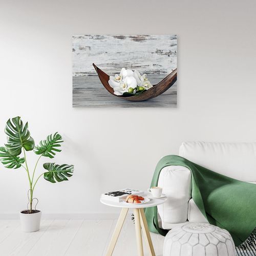 Obraz na płótnie – Canvas, Orchidea kompozycja 90x60 na Arena.pl