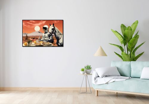 Plakat 91,5x60cm Obiad na Marsie na Arena.pl