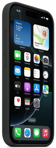 Plecki Apple do Apple iPhone 16 Pro SILICONE czarny na Arena.pl