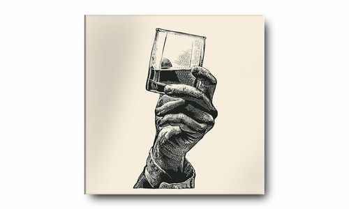 OBRAZ NA PŁÓTNIE 107 Whisky 50x50cm na Arena.pl