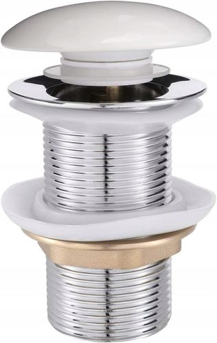 KOREK DO UMYWALKI CERAMICZNY Biały umywalkowy BEZ PRZELEWU na Arena.pl