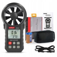 ANEMOMETR WIATROMIERZ POMIAR PRĘDKOŚCI POWIETRZA MIERNIK WIATRU TEMPERATURY