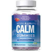 NATURAL VITALITY Calm Magnesium, smak malinowo-truskawkowy (60 żelek)