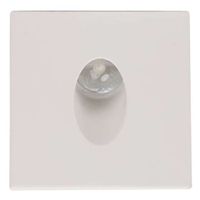 Schodowa LAMPA ścienna HL957L 02616 Ideus podtynkowa OPRAWA metalowa LED 3W 4000K kwadratowy WPUST biały