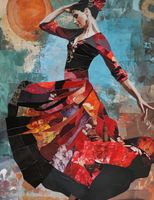 Plakat 50x65cm Taniec Flamenco