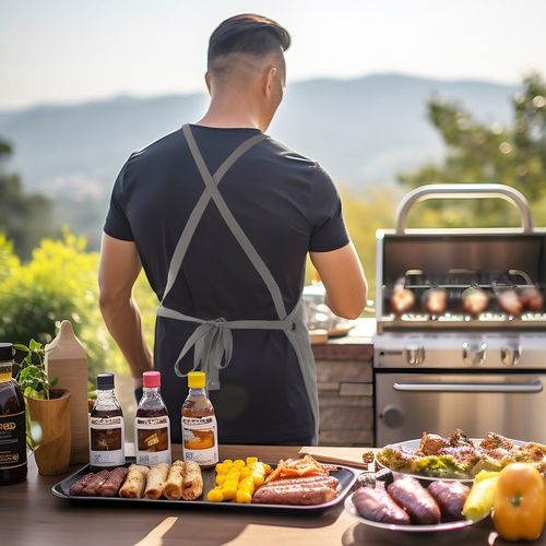 Fartuch kuchenny wiązany na Arena.pl