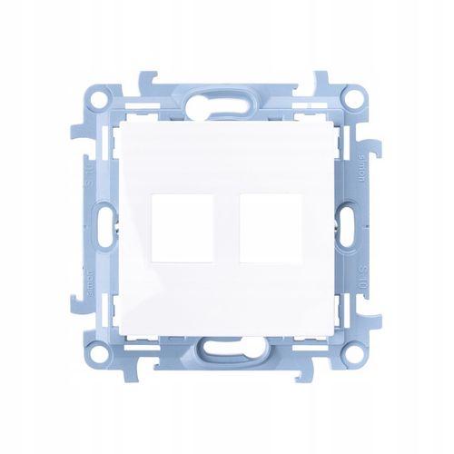 Simon 10 Gniazdo internetowe komputerowe pojedyncze RJ45 kat.5e, biały na Arena.pl