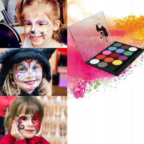 ZESTAW FARB DO MALOWANIA TWARZY CIALA DLA DZIECI na Arena.pl