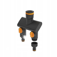 FISKARS Comfort Rozdzielacz ogrodowy do wody podwójny na kran On/Off
