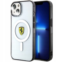 Etui Ferrari Outline MagSafe na iPhone 14 - przezroczyste