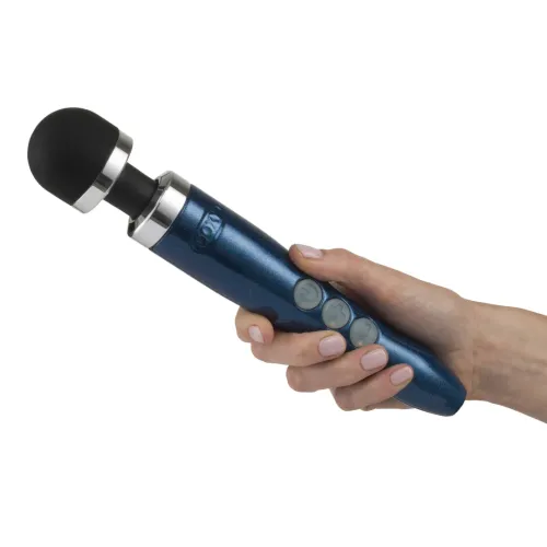 doxy die cast 3r wand massager blue flame - bezprzewodowy, aluminiowy na Arena.pl