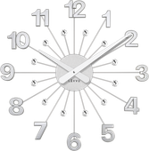 LAVVU Srebrny zegar Nuance ⌀49cm