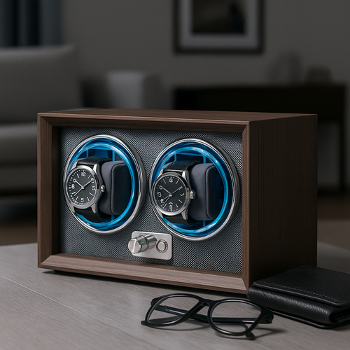 rotomat szkatułka etui automatyczne na 2 zegarki drewno 24x12x15cm pd146 na Arena.pl