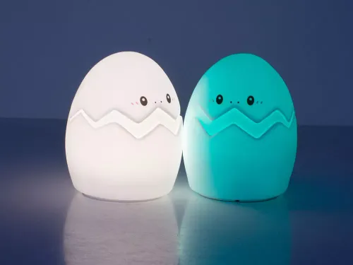 Lampka nocna dla dzieci led jajko rgb pilot usb na Arena.pl