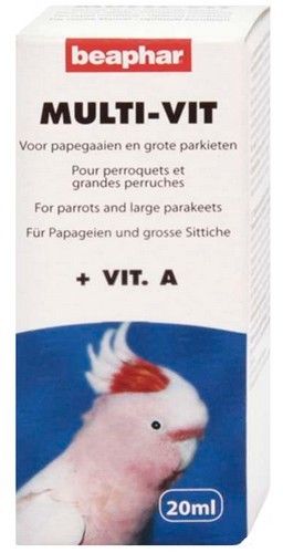 Beaphar Multi-Vit For Parrots - witaminy dla papug 20ml na Arena.pl