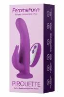 femmefunn pirouette purple - obrotowy model z pilotem, silikon premium