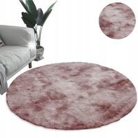 Dywan Okrągły Shaggy Ombre antypoślizgowy nowoczesny salon 150x150