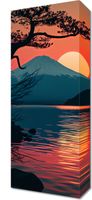 Obraz 20x50cm Góra Wieczorem
