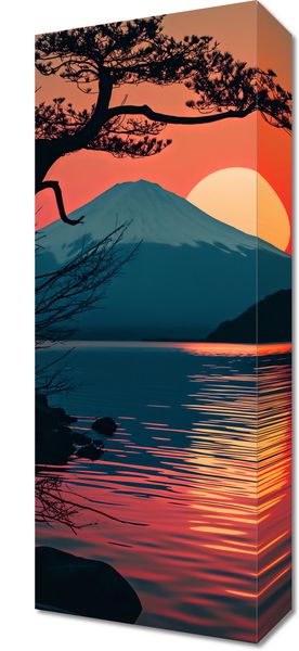 Obraz 20x50cm Góra Wieczorem zdjęcie 1