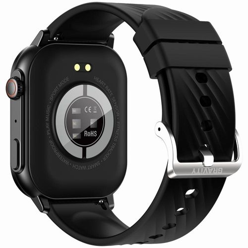 Smartwatch Gravity GT15-1 Czarny Pasek Silikonowy + Czarna Bransoleta na Arena.pl