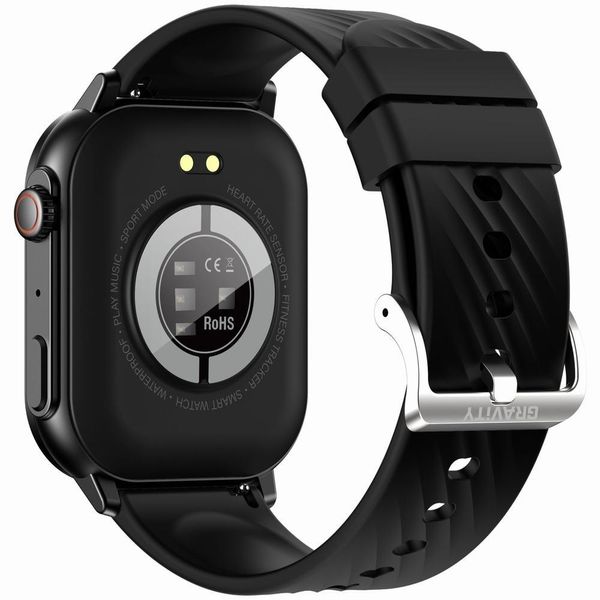 Smartwatch Gravity GT15-1 Czarny Pasek Silikonowy + Czarna Bransoleta zdjęcie 8