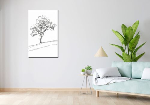Obraz 60x100cm Drzewo w Zarysie na Arena.pl