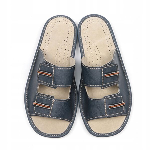 KLAPKI SANDAŁY MĘSKIE KAPCIE GÓRALSKIE NA RZEPĘ zdjęcie 1