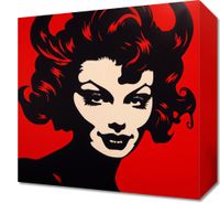 Obraz 30x30cm Czerwona Diablica