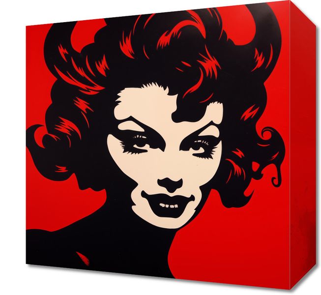Obraz 30x30cm Czerwona Diablica zdjęcie 1