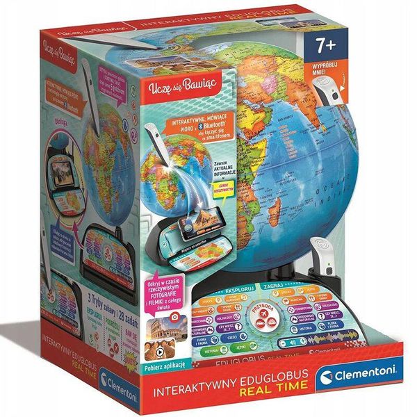Clementoni Interaktywny globus edukacyjny Exploreglobe 50848 zdjęcie 4