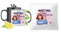 Dla Martyny Zestaw Kubek Magiczny + Poduszka Z Nadrukiem Ze Zdjęciem