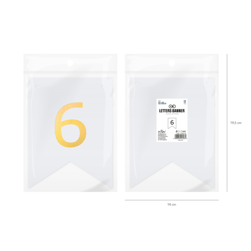 Baner DIY 16 cm - cyfra 6 na Arena.pl