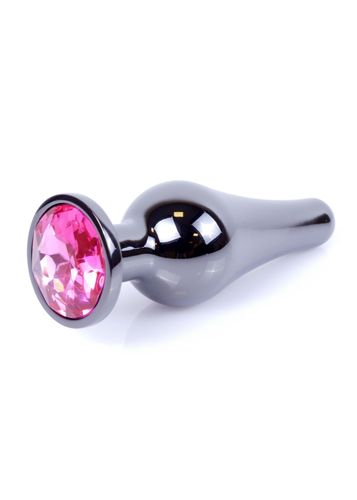 plug-jewellery dark silver butt plug- pink na Arena.pl