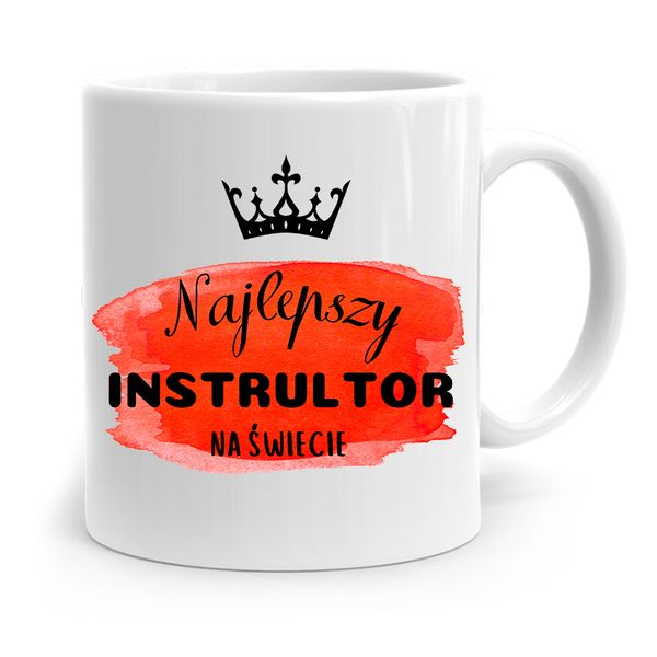 Dla Instruktora Kubek Prezent Najlepszy Na Świecie Z Nadrukiem Ze Zdjęciem zdjęcie 1