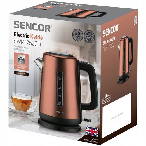 Czajnik elektryczny Sencor SWK1752CO 2200W 1.7L 360° STRIX STAL-owy SUS304 na Arena.pl