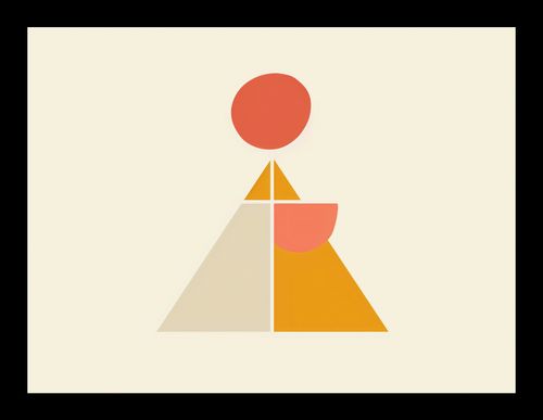 Plakat 20x15cm Piramida Równowagi na Arena.pl