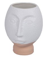 Wazon maska biały mały