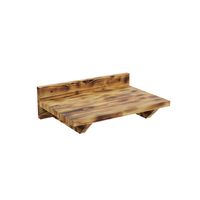 PÓŁKA DUŻA LEGOWISKO DLA KOTA DREWNIANA OPALANA 40 X 27 CM