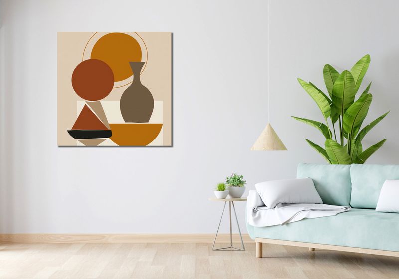 Obraz 90x90cm Geometryczna Utrata zdjęcie 2