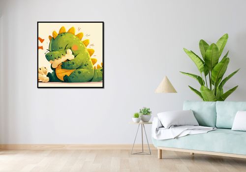 Plakat 90x90cm Uroczy Dinozaur na Arena.pl