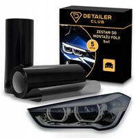 Folia Do Przyciemniania Lamp Przednich Tylnych Jasna Czarna 30x200 Zestaw