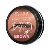 eveline brow&go so fluffy mydło do brwi brązowe 25 ml