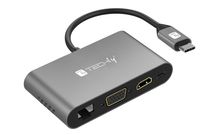 ADAPTER TECHLY USB-C MULTI HDMI/VGA/RJ45/USB-C PD/USB-A/MICROSD106169