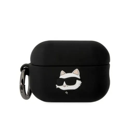 Etui Karl Lagerfeld Silicone Choupette Head 3D na AirPods Pro 2 - czarne na Arena.pl