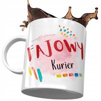 Kubek Dla Kuriera Fajowy Kurier Prezent Z Nadrukiem Ze Zdjęciem